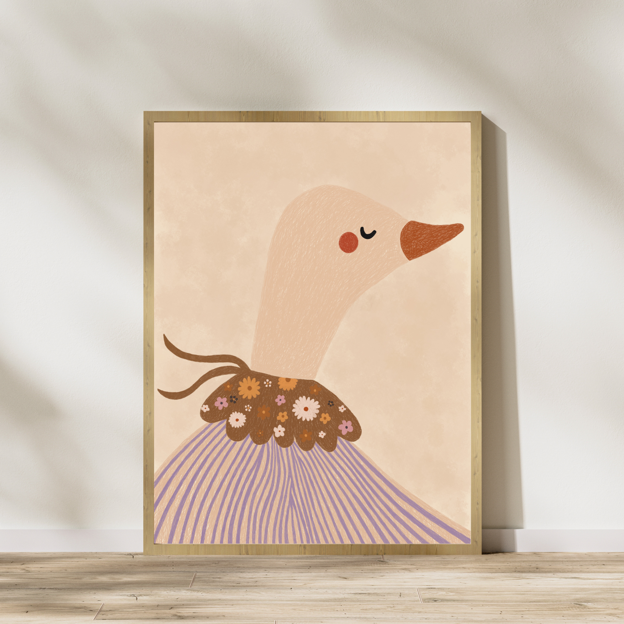 Beige modern elegant interior frame hello Monday greeting Instagram post (1)