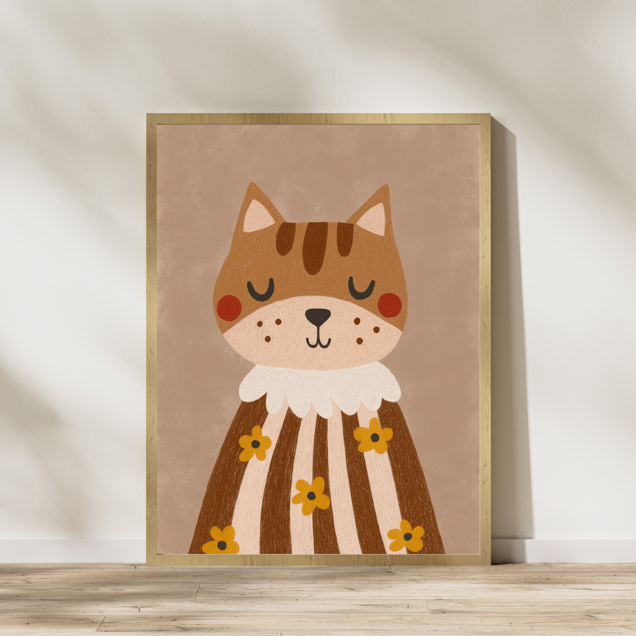 Beige modern elegant interior frame hello Monday greeting Instagram post (2)